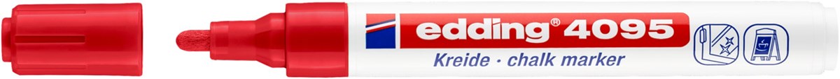 Kredni marker Edding 4095 2-3 mm, rdeč