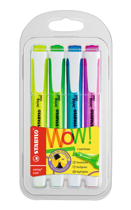 Tekstmarker Stabilo 275/4 Swing Cool, 4/1