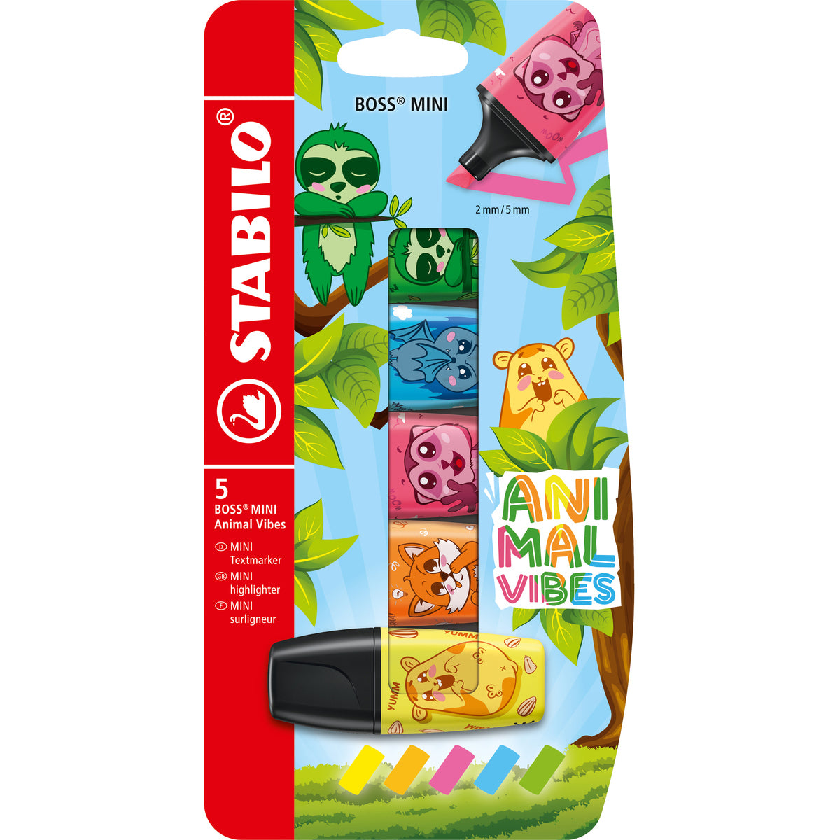 TEKSTMARKER STABILO B-62416-10 BOSS MINI ANIMAL 5/