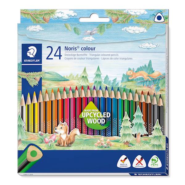 Barvice Staedtler wopex 187 c24, trikotne, kartonasta škatla, 24/1