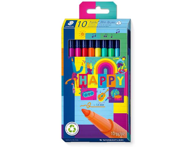 FLOMASTRI STAEDTLER 323 C10 HA TRIPLUS HAPPY 10/1