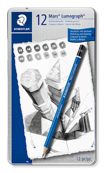 Svinčniki Staedtler Lumograph 100, 12/1, različne trdote