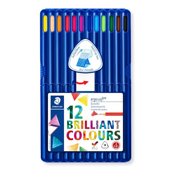 Barvice Staedtler 157 sb12 Ergosoft, PVC škatla, 12/1