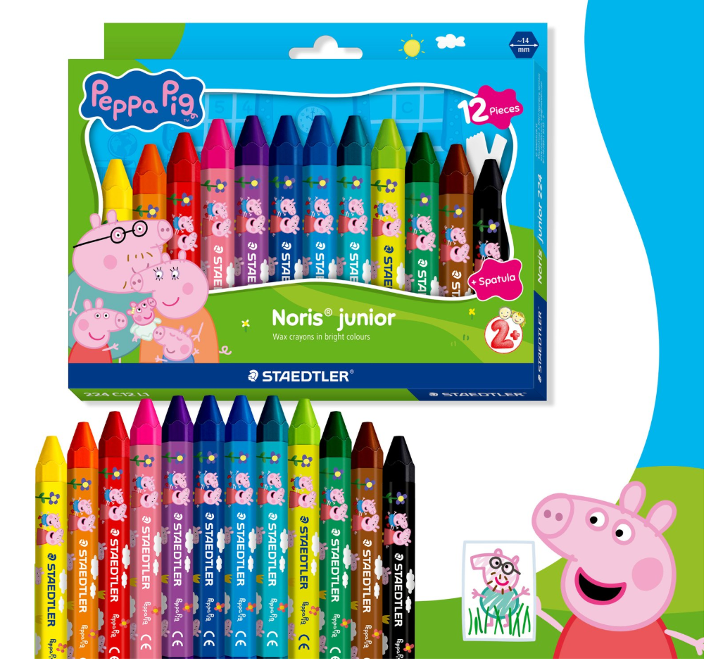 Voščenke STAEDTLER, Pujsa Pepa. 12/1
