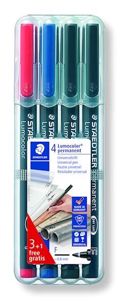 Permanentni marker Staedtler Lumocolor 318 WP4 F