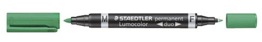 Flomaster Staedtler 348-5 Duo Lumocolor, zelen
