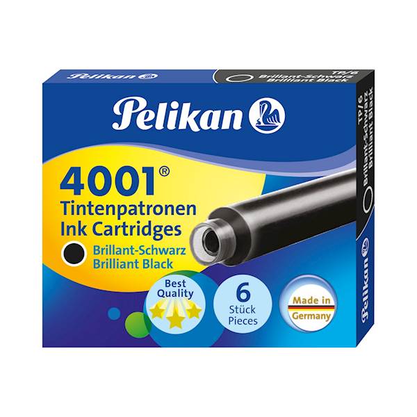 Bombice Pelikan 4001 TP/6, črne