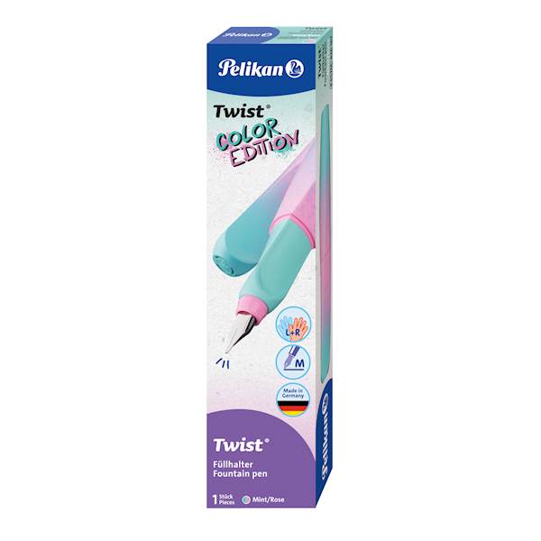 PERO NALIVNO PELIKAN 826167 TWIST MINT-ROZA V ŠKT.
