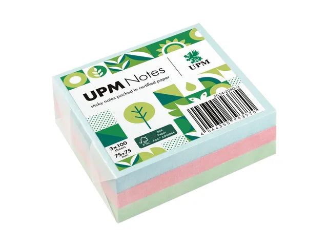 BLOK SAM.UPM 5654-20PG-3 75X75/3X100 PASTEL EKO