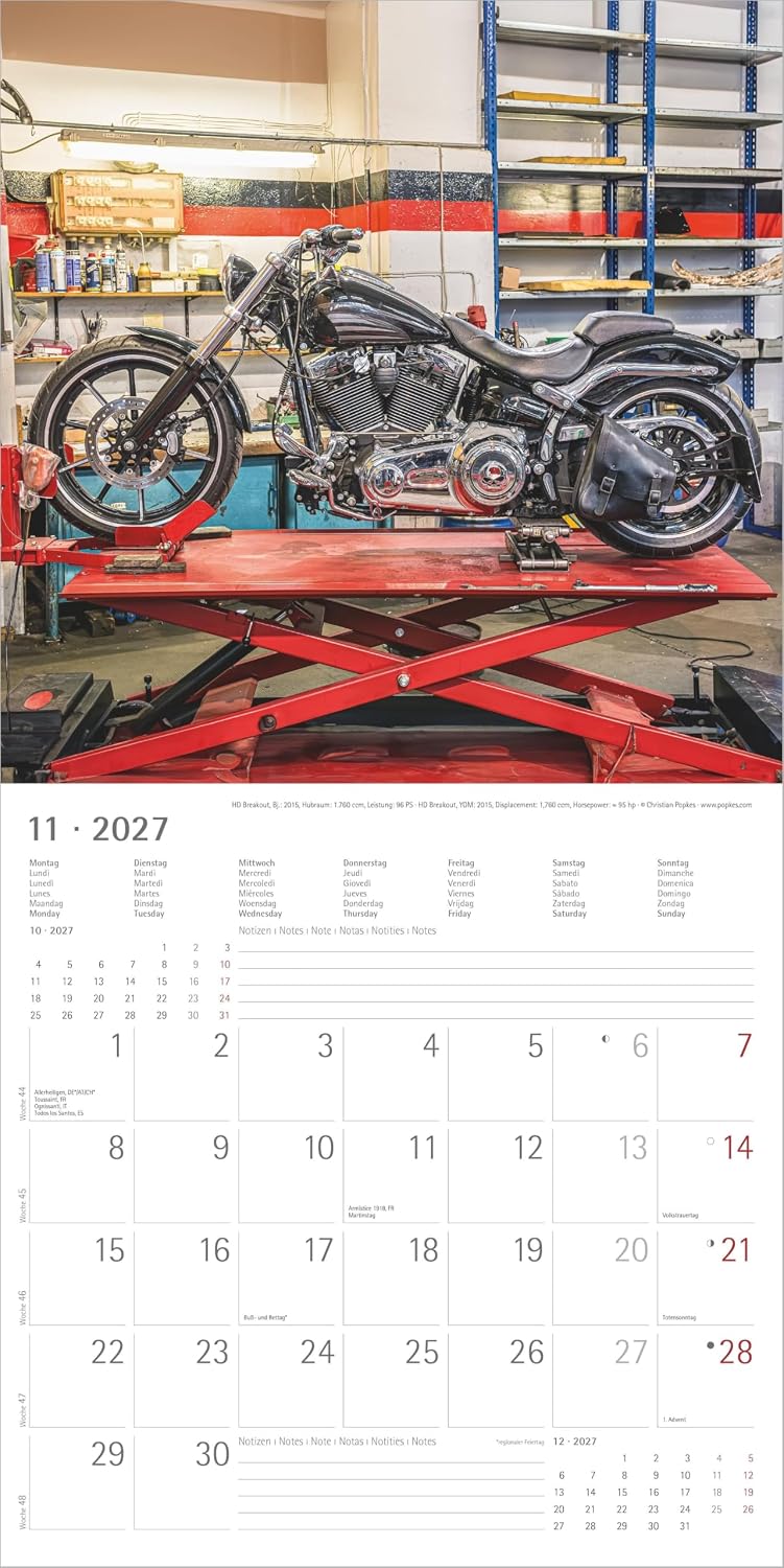 Koledar Harleys 2027