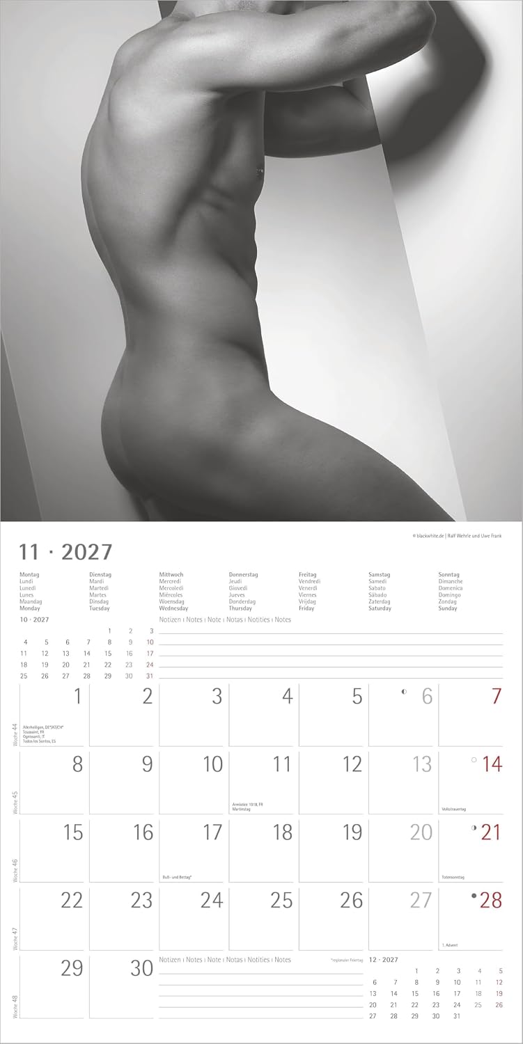 Koledar Masculine 2027