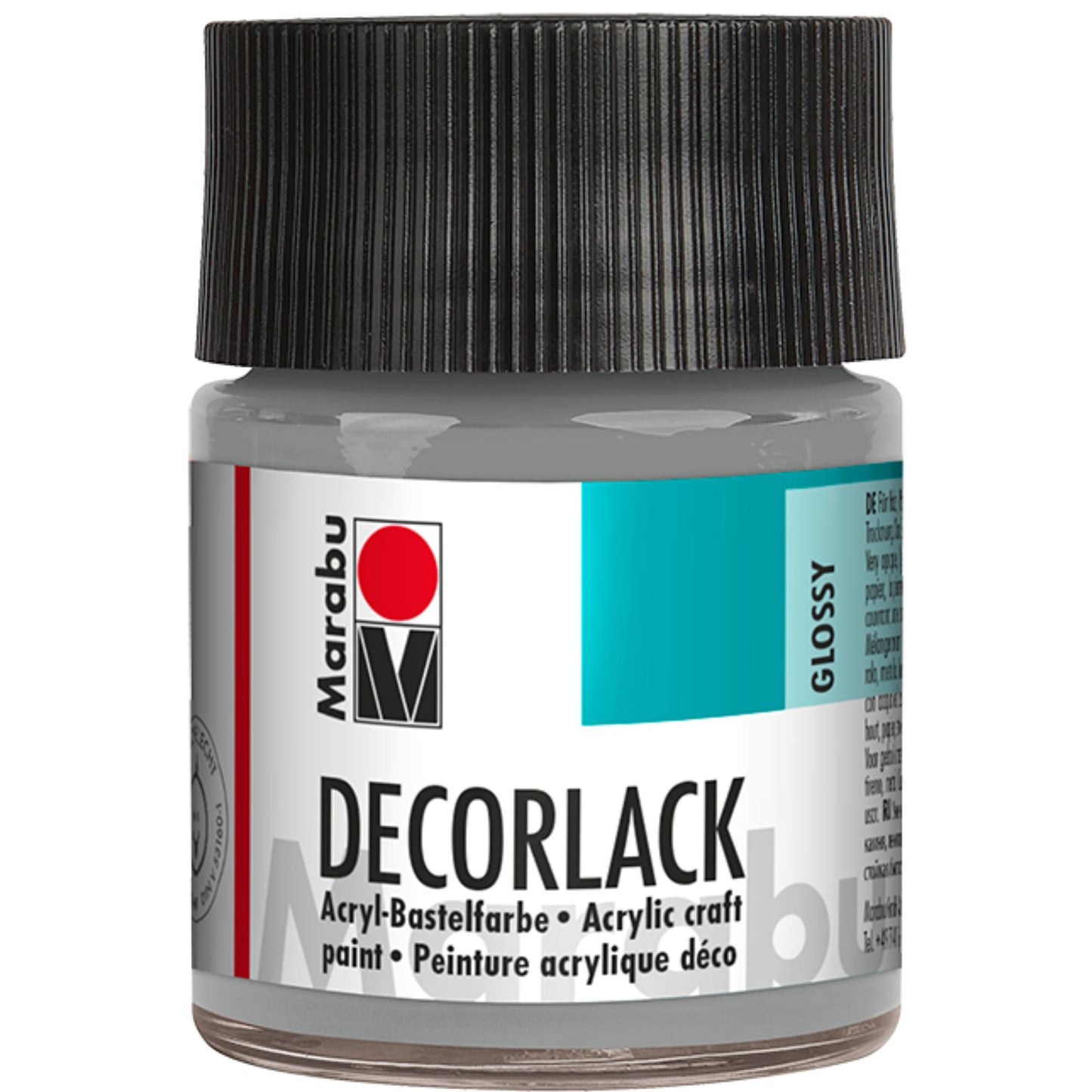 Barva Marabu Decorlack Acryl, metalno srebrna 782, 50 ml