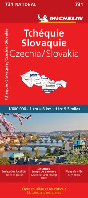Czech Republic, Slovak Republic - Michelin National Map 731