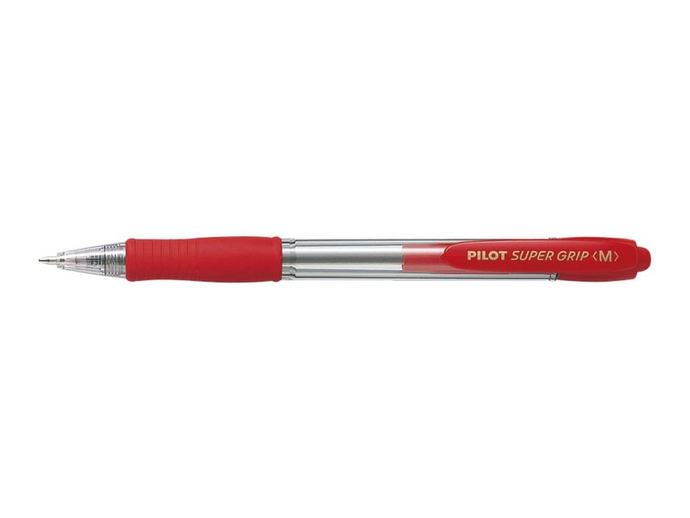 Kemični svinčnik Pilot Super Grip BPGP-10R-M, rdeč