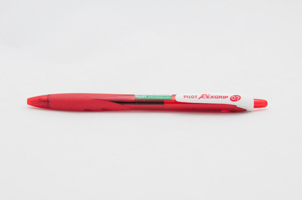 Kemični svinčnik Pilot BRG-10F-R-BG REXGRIP, rdeč