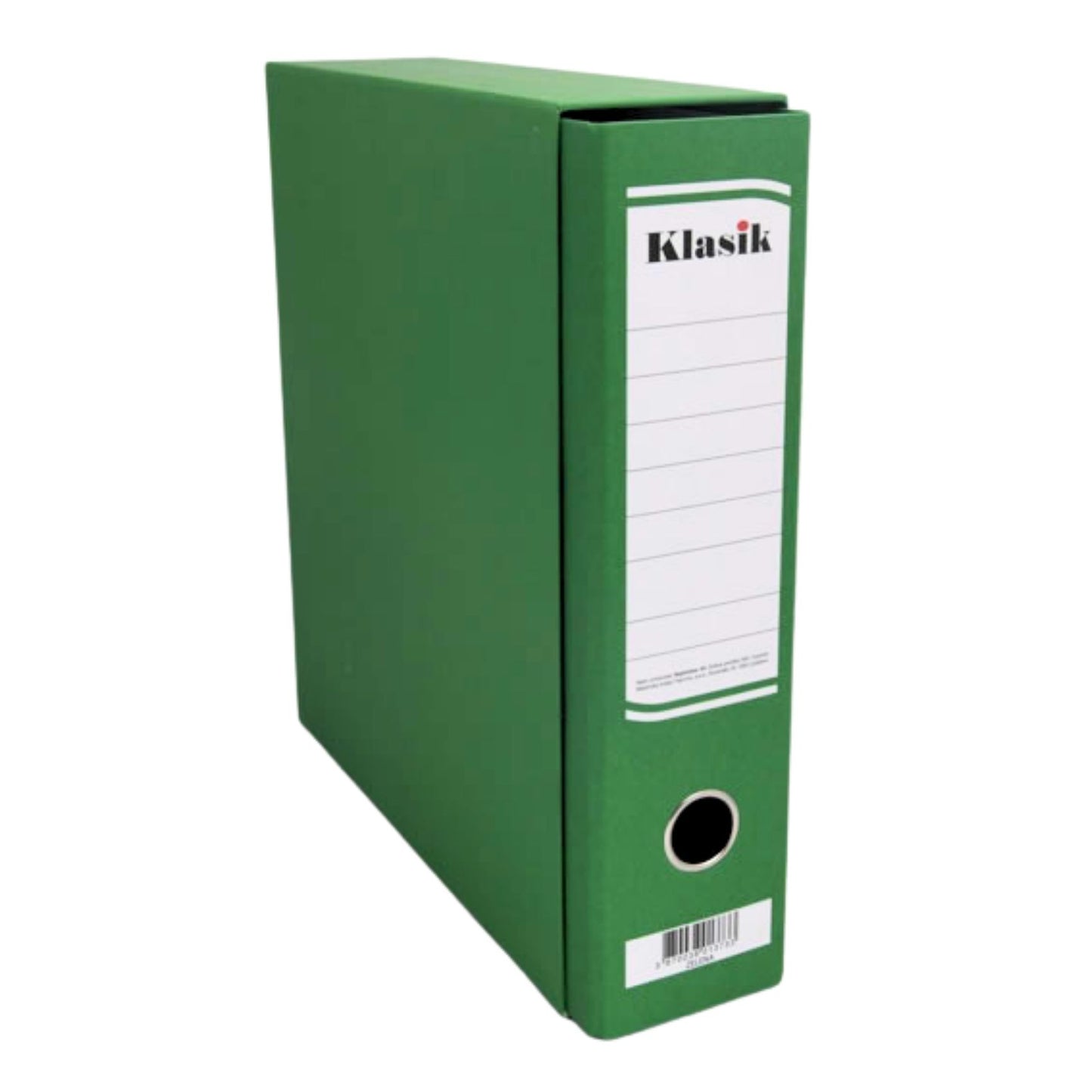 Registrator v škatli Klasik, A4/80mm, zelen