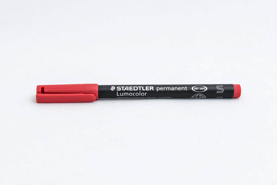 MARKER STAEDTLER 313-2 S 0,4 RDEČ LUMOCOLOR (10)