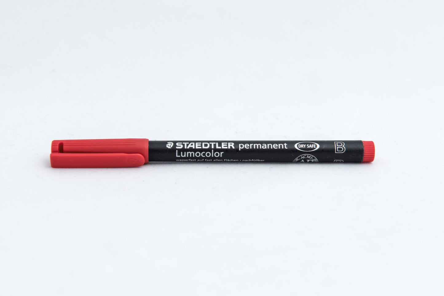 MARKER STAEDTLER 314-2 B RDEČ LUMOCOLOR (10)