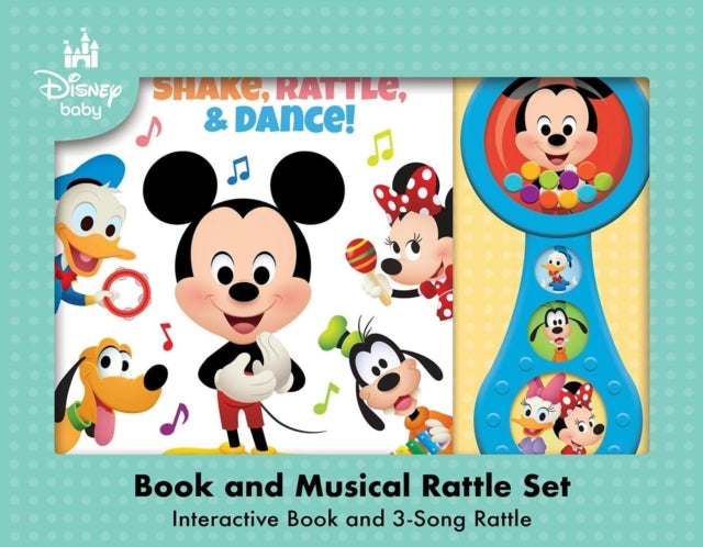 Disney Baby: Shake, Rattle, & Dance! Book and 3-Song Musical Rattle Set