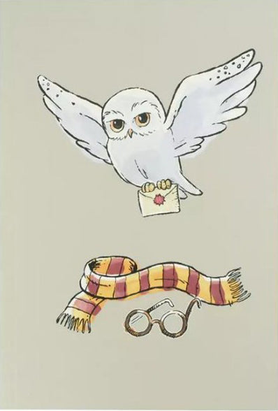 Blok A5 z mehkimi platnicami HEDWIG, Harry Potter