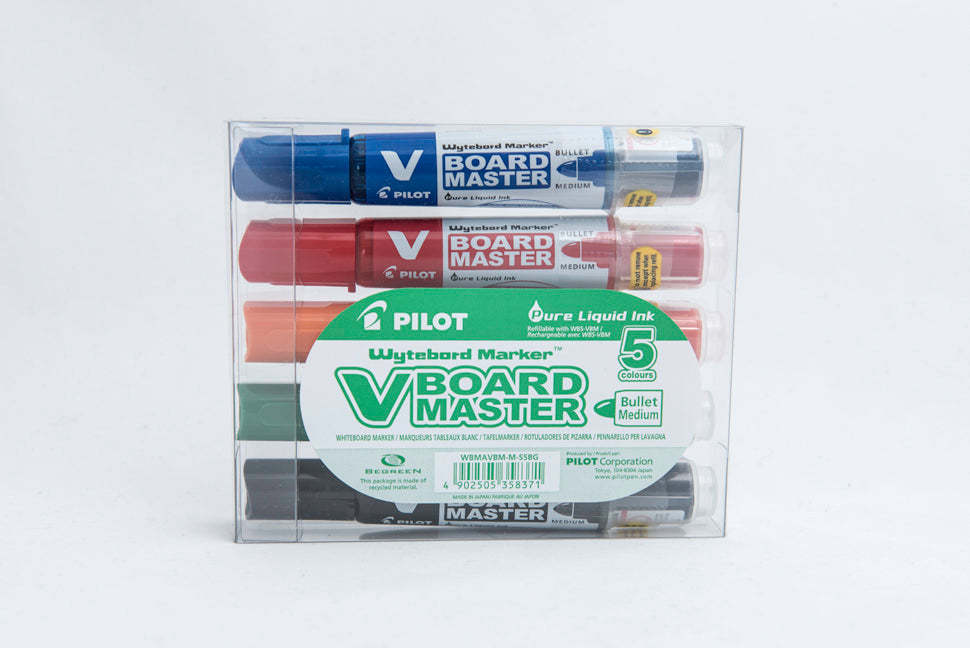 Marker za bele table Pilot WBMA-VBM-M, piši-briši, set 5/1