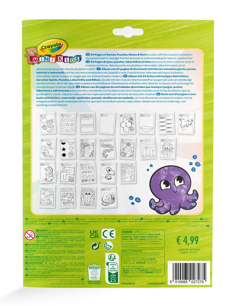 Pobarvanka + flomastri Crayola, Oblike in barve