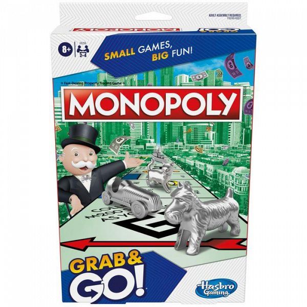 Družabna igra, Potovalna igra Monopoly Grab & Go