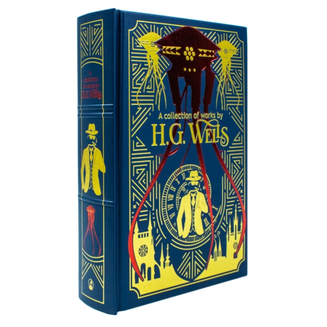 A Collection of Works by H.G. Wells - Leather Bound