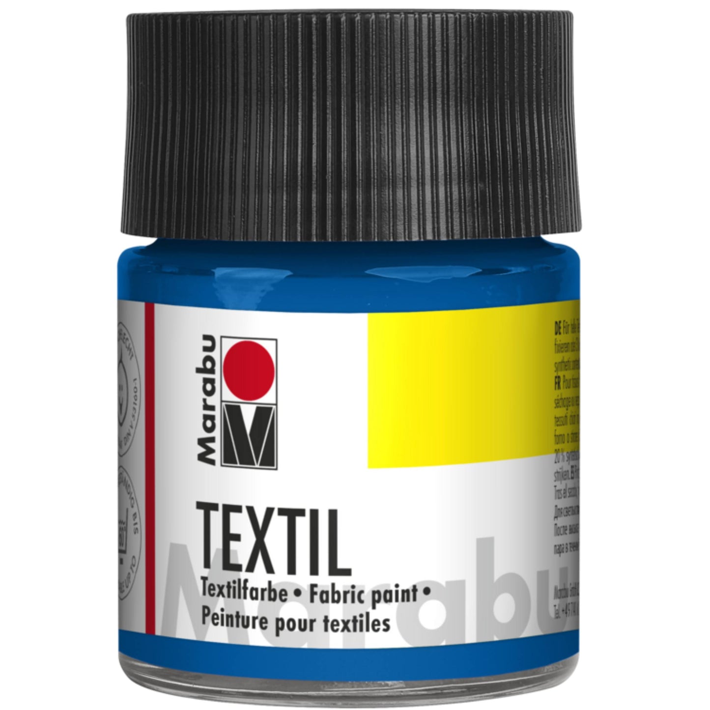 Barva za tekstil Marabu, srednje modra 052, 50 ml