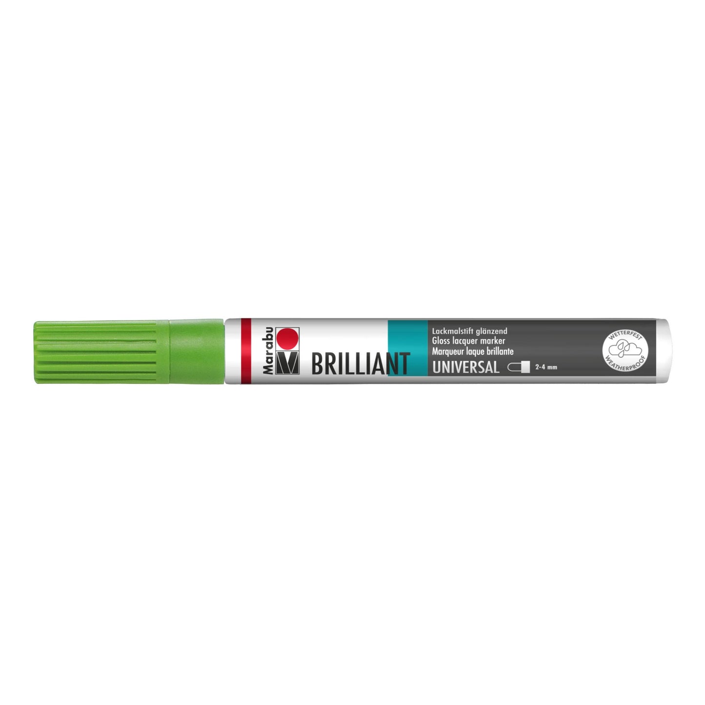 Marker Marabu Brilliant painter, kivi zelena 155, 2-4 mm