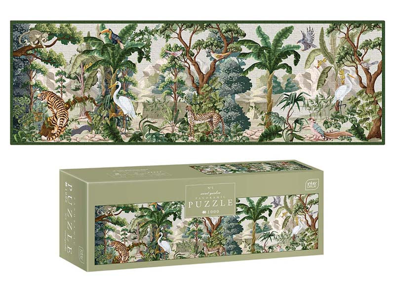 Puzzle Panoramic Secret Garden 1, 1000 kosov