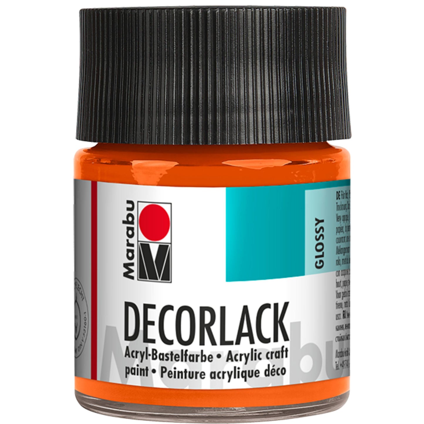 Barva Marabu Decorlack Acryl, oranžna 013, 50 ml