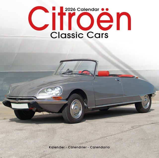Citroen Classic Cars Calendar 2026 Square Car Wall Calendar - 16 Month