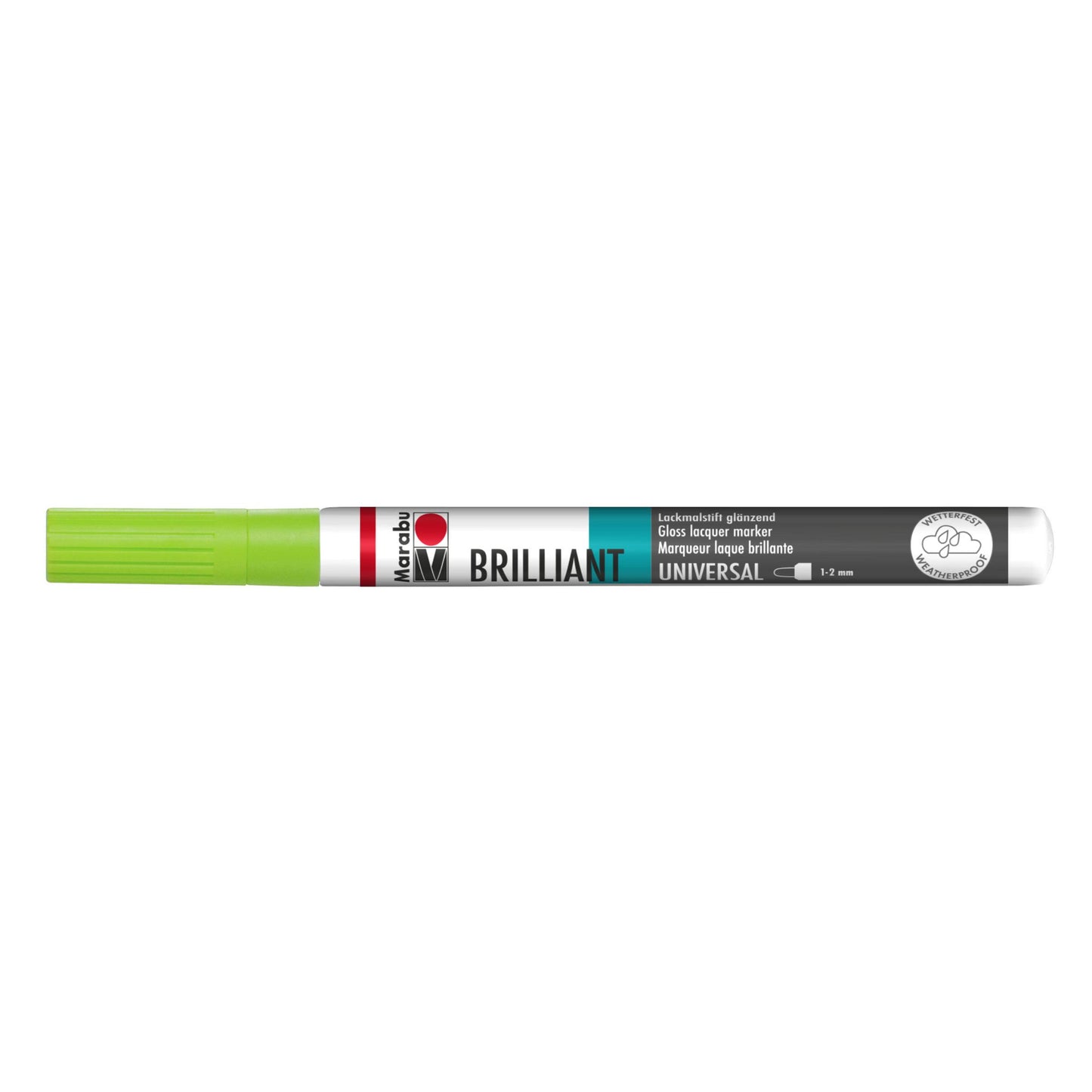 Marker Marabu Brilliant painter, rumeno zelena 061, 1-2 mm