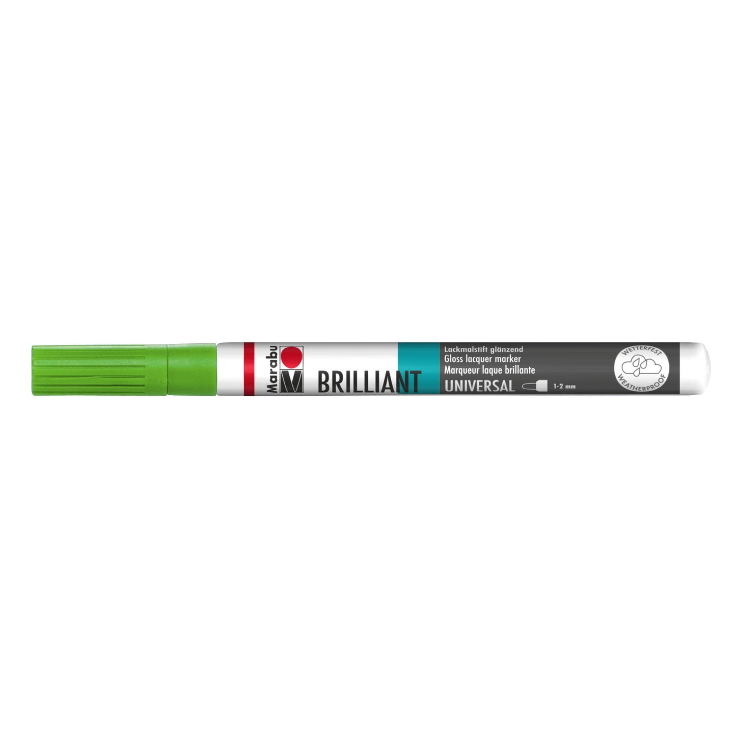 Marker Marabu Brilliant painter, kivi zelena 155, 1-2 mm