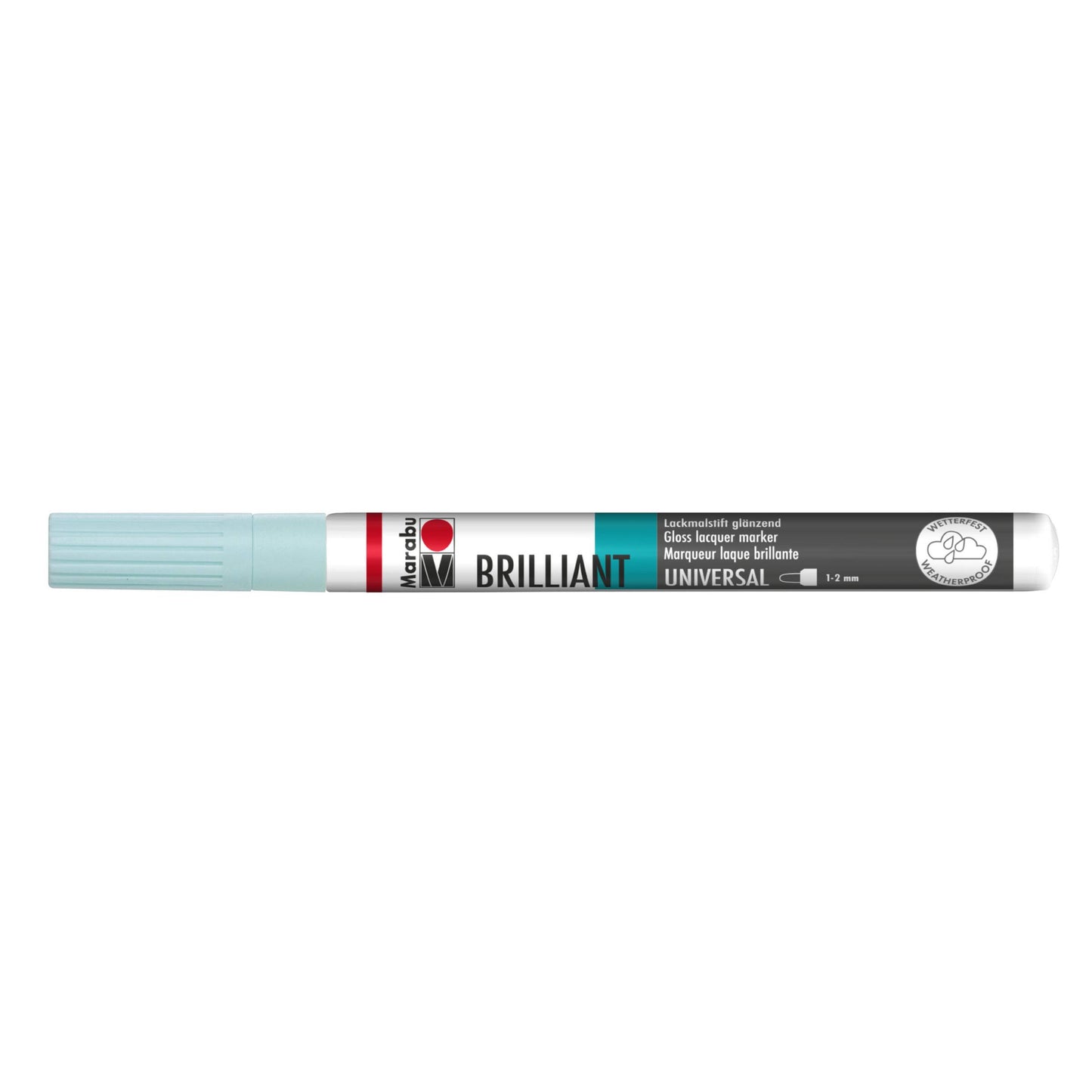 Marker Marabu Brilliant painter, akvamarin 255, 1-2 mm