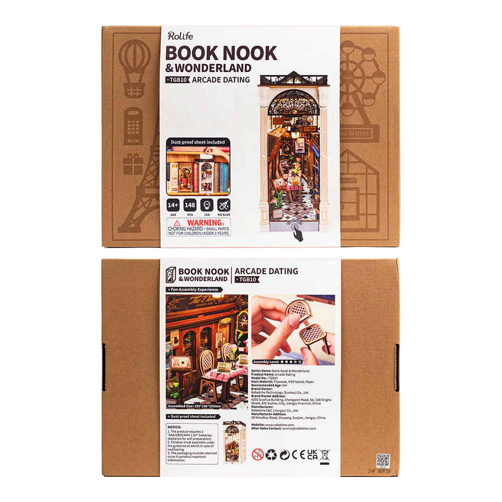 3D sestavljanka in držalo za knjige Book Nook, Arcade Dating