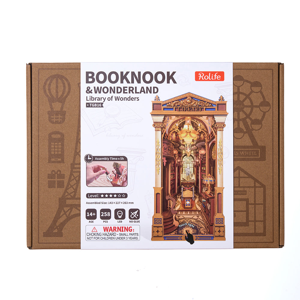 3D sestavljanka in držalo za knjige Book Nook, Knjižnica čudes