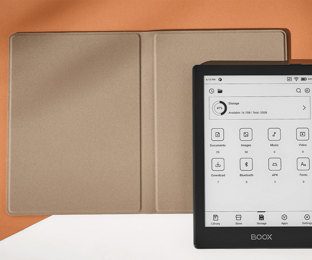 Magnetni preklopni ovitek za e-bralnik BOOX Go 6, črn