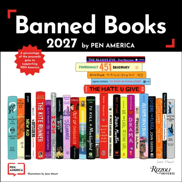 Banned Books 2027 Wall Calendar