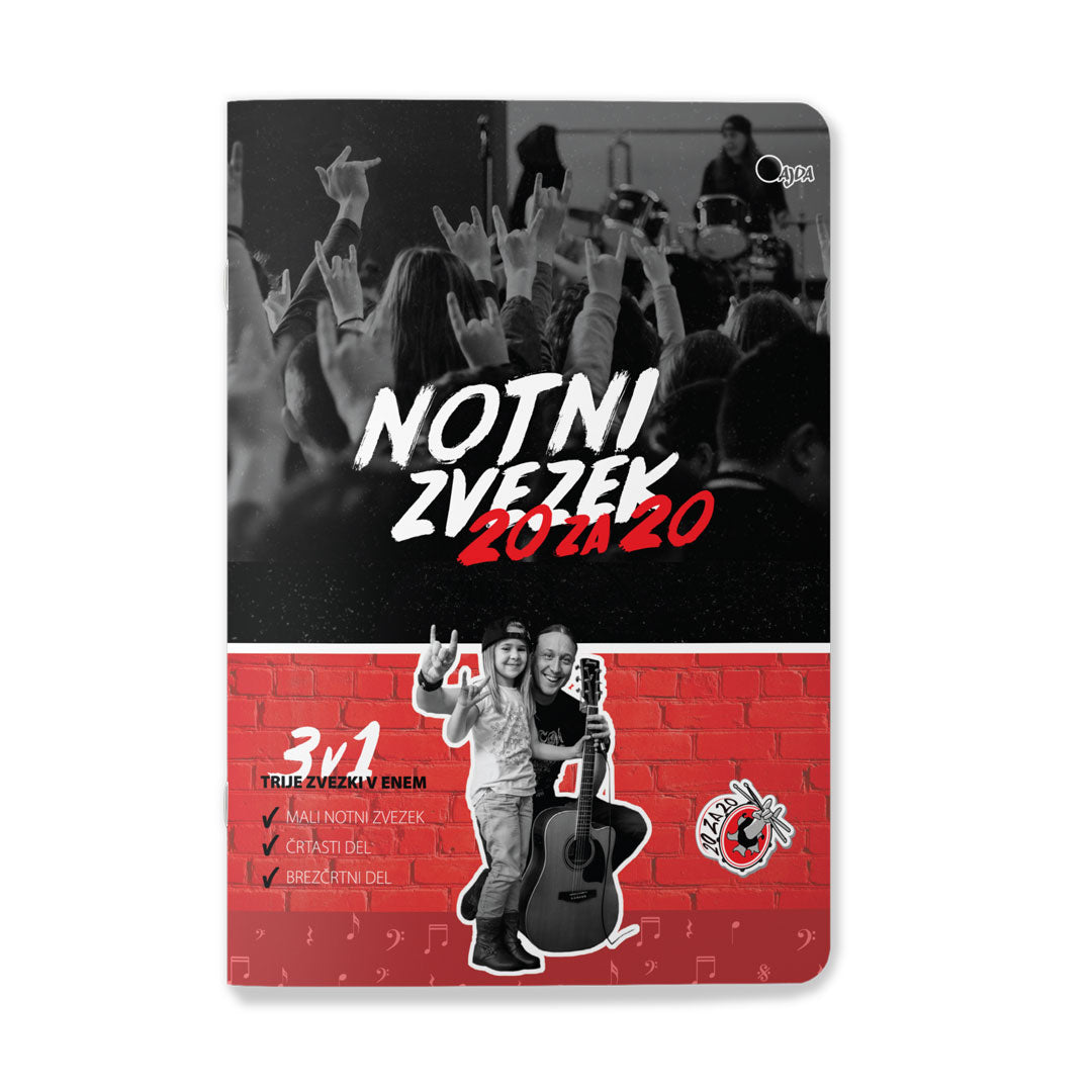ZVEZEK NOTNI 20ZA20 A4 90G 20L