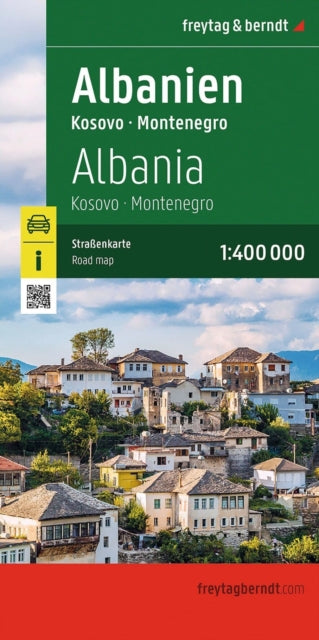 Albania - Kosovo, Montenegro Road and Leisure Map