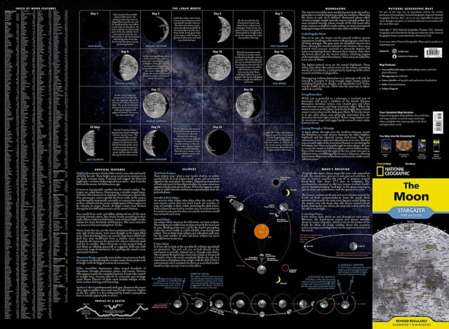 National Geographic Moon Map (Stargazer Folded)