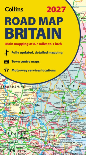 2026 Collins Road Map of Britain