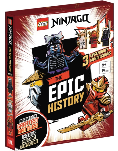 LEGO® NINJAGO®: The Epic History Activity Box (with Garmadon, Master Wu and Kai legendary minifigures)