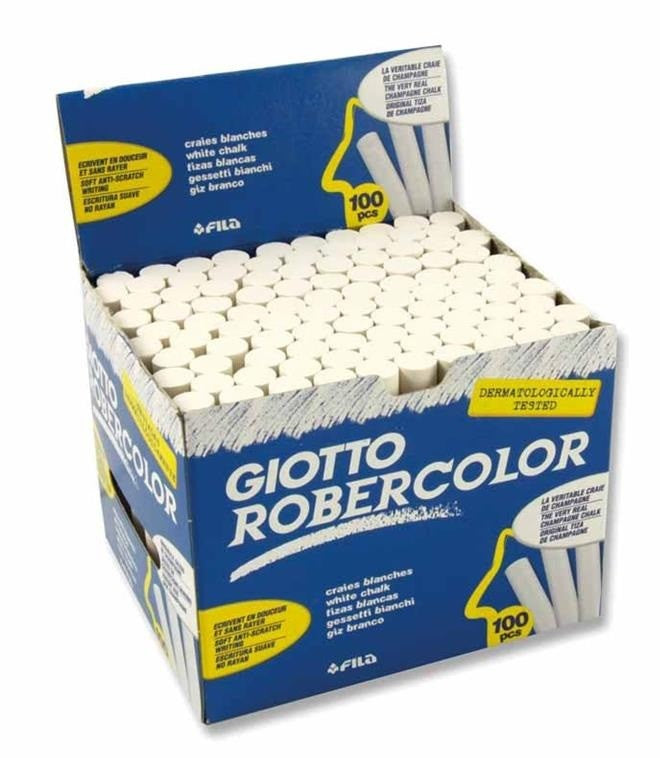 Kreda bela Giotto, okrogla, 100/1