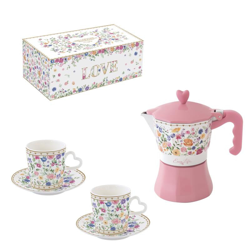 Set čajnik in 2 skodelici MON AMOUR