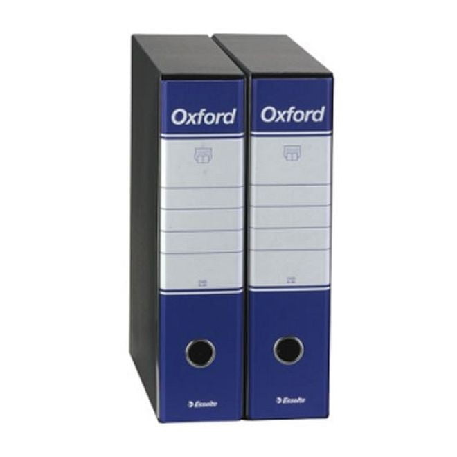 Registrator v škatli Esselte Oxford A4/80mm, moder
