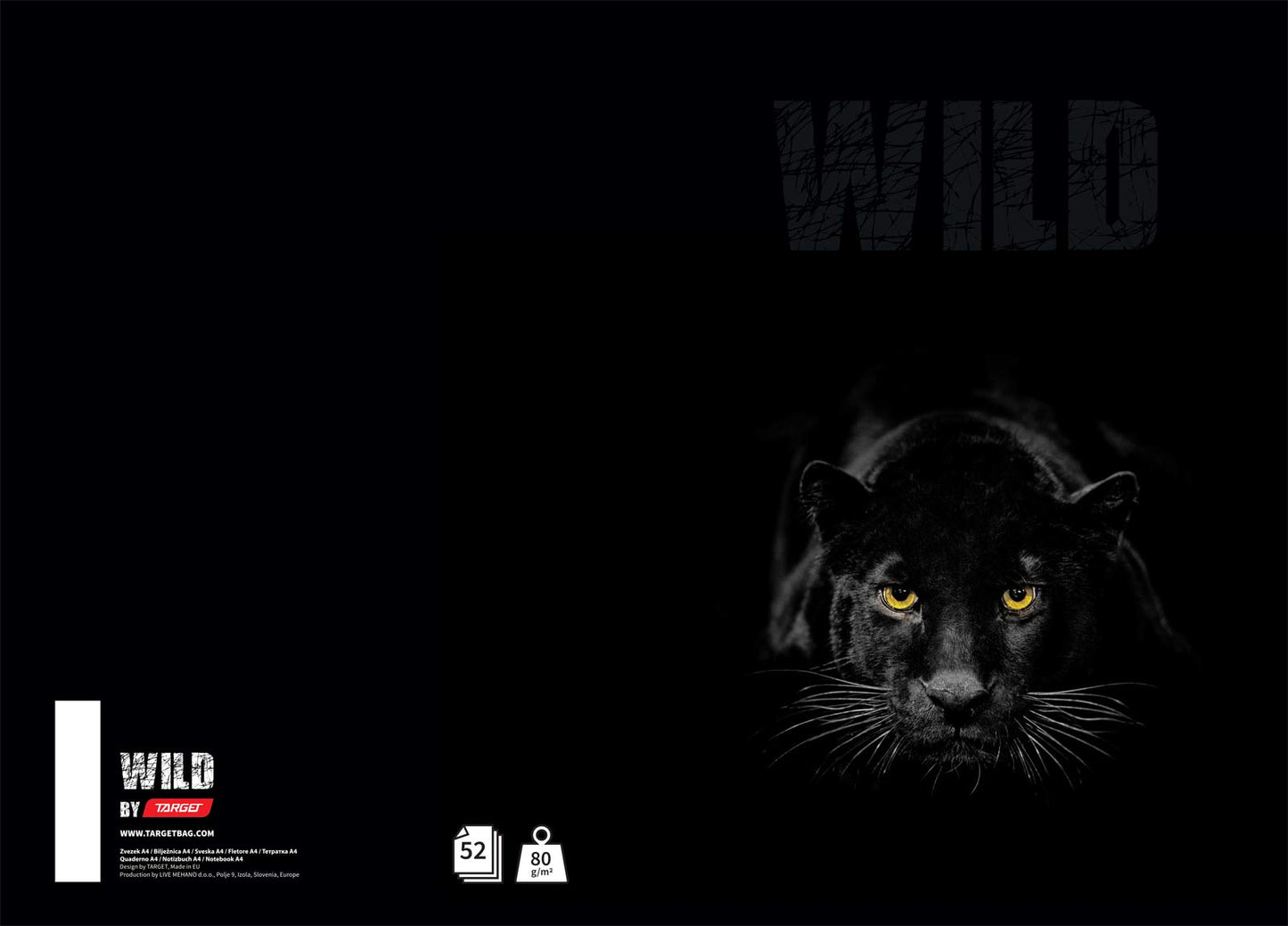 ZVEZEK A4 D 52L TARGET 26864 80G ANIMAL WILD (23)