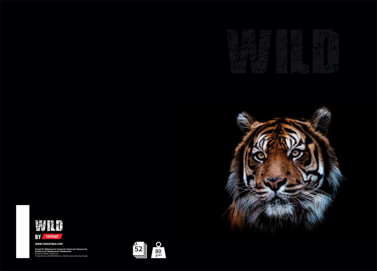 ZVEZEK A4 D 52L TARGET 26864 80G ANIMAL WILD (23)